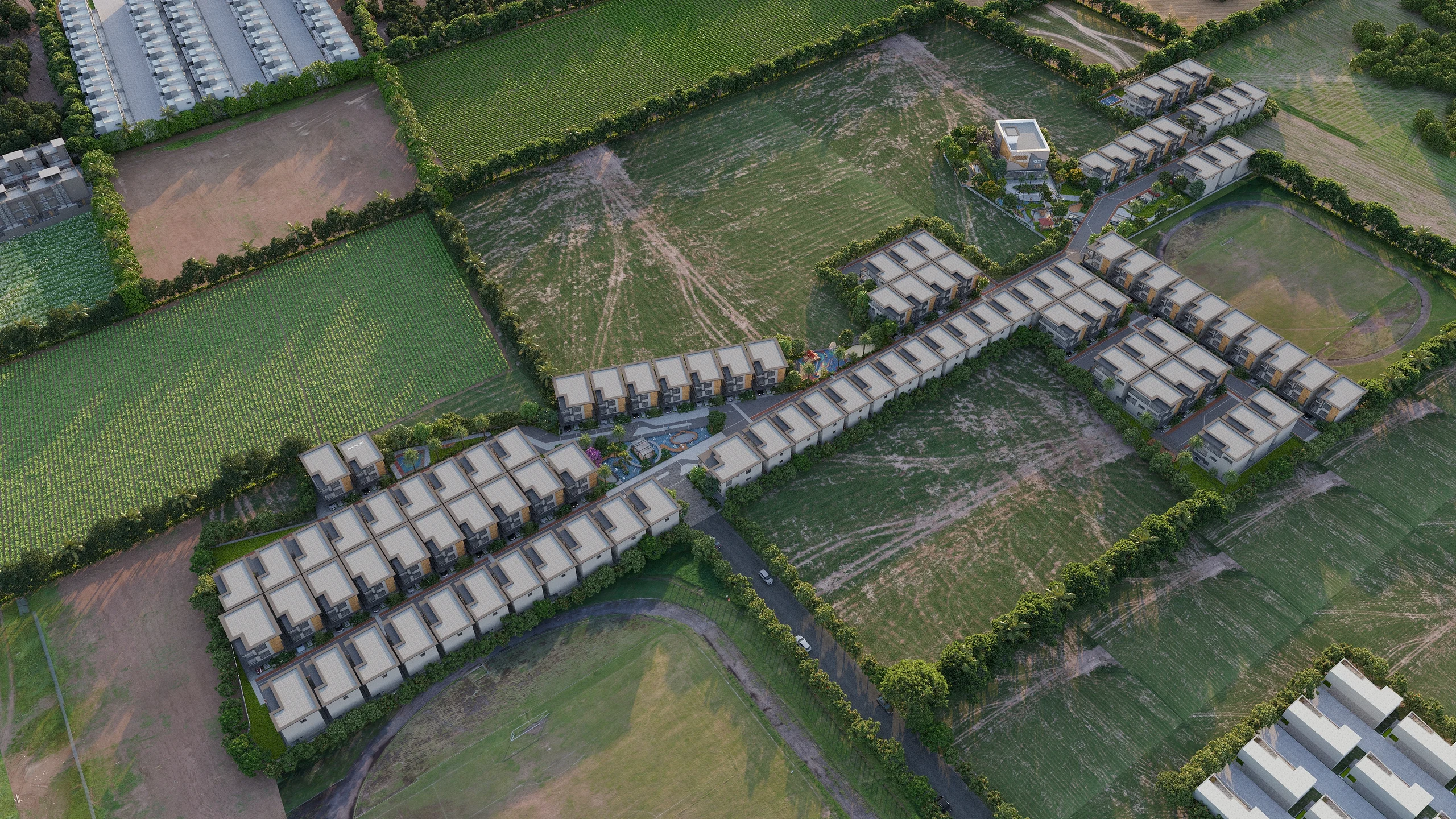 Aerial view of Royal Village 2 premium villas